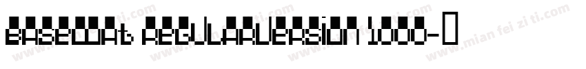 Basecoat RegularVersion 1000字体转换